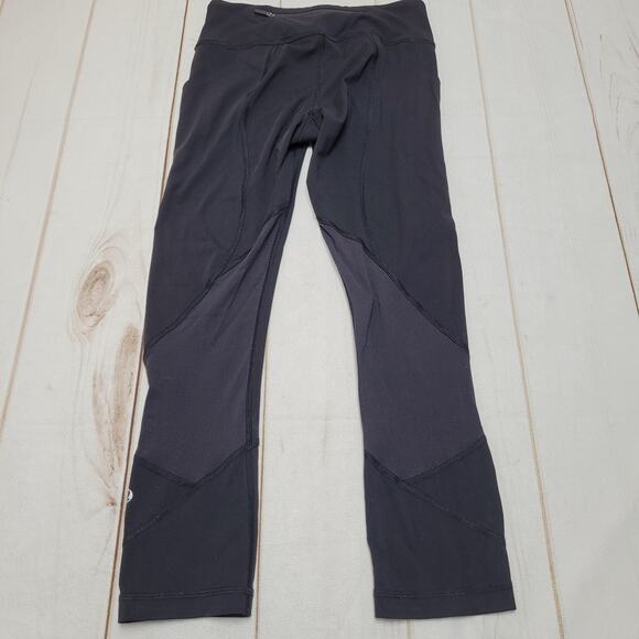 Lululemon Pace Rival crop leggings black mesh 22" - Picture 5 of 9